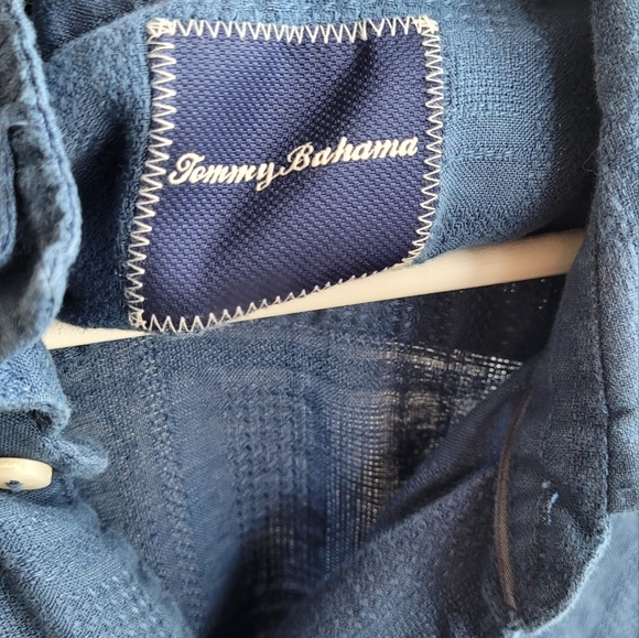 Tommy Bahama 100% Linen short sleeve shirt. US XXL Men's - Picture 6 of 9